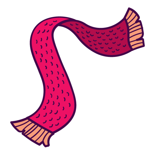 Желтый шарф без фона