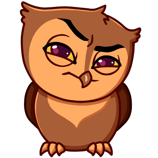 Сова Фил Стикеры