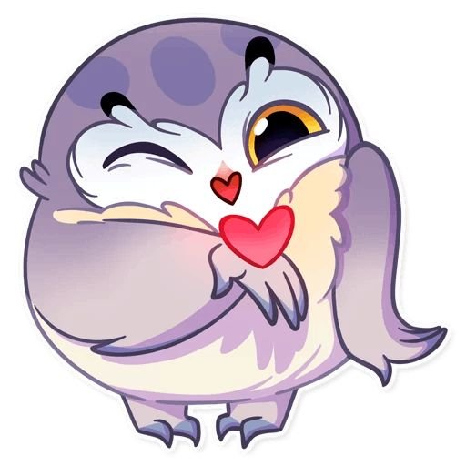 Стикеры телеграмм Совенок Фил