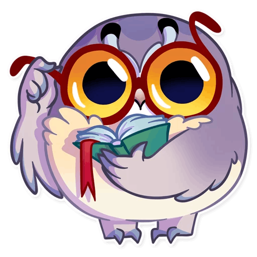 Стикеры телеграмм Совенок Фил