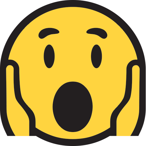 Смайлик крик ужаса