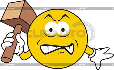 Смайл стучит по голове