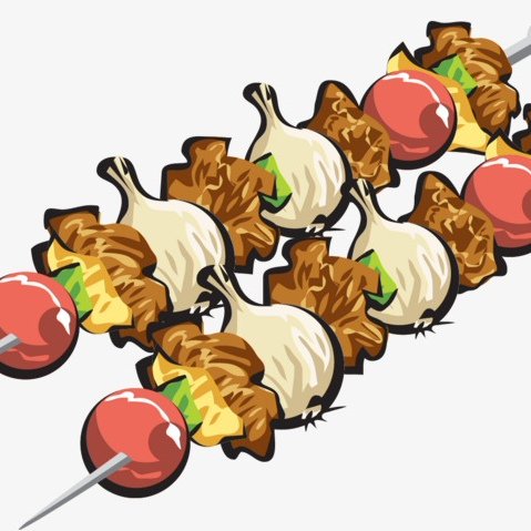 Шашлык рисованный