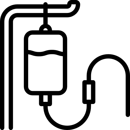 Капельница на белом фоне