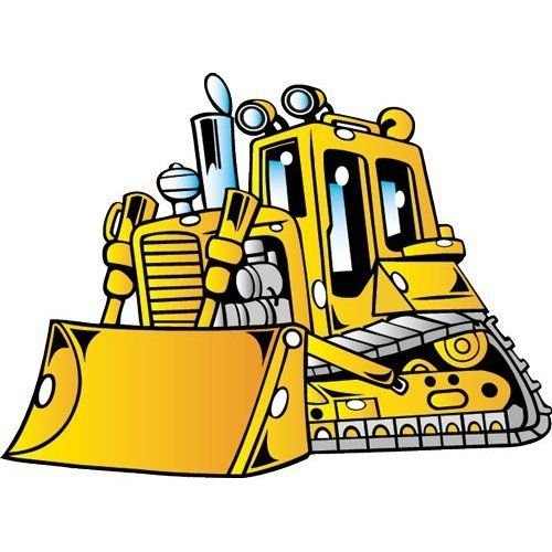 Бульдозер мультяшный