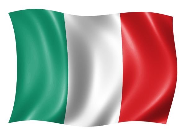 Флаг Италии кожа