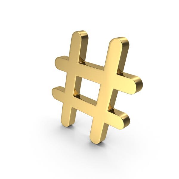 Хештег на прозрачном фоне