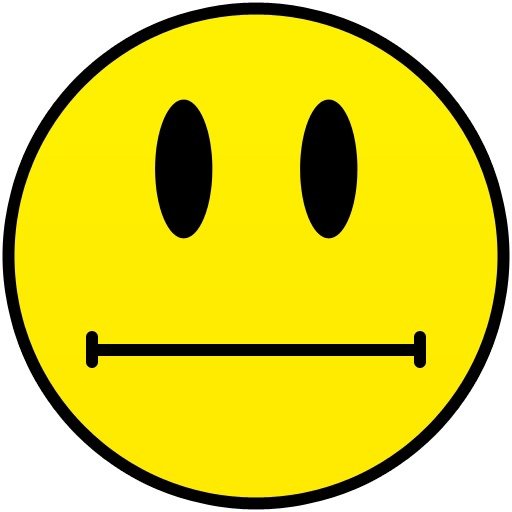 Серьезный смайлик