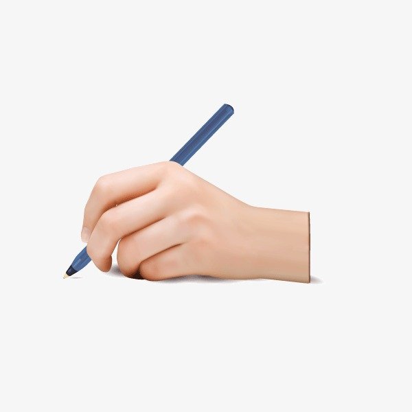 Стикер пишущая рука