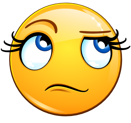 Смайлик с закатанными глазами