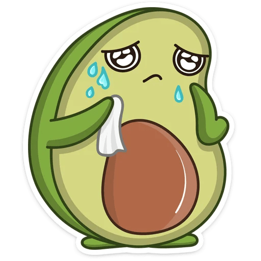 Смайлик авокадо в ватсапе