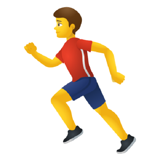 Смайлик бегущего человека