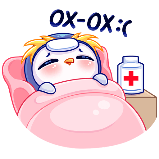 Стикер болею