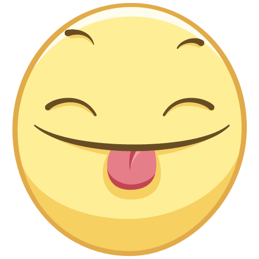 Улыбающийся стикер большой