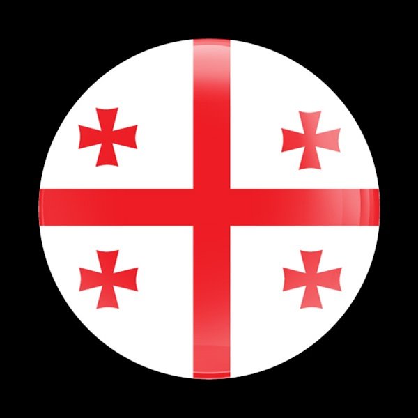 Флаг Грузии в круге