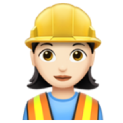 Смайлик эмодзи Строитель