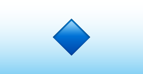 Голубой ромб эмодзи