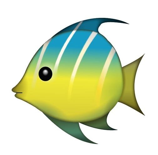 Эмодзи рыбы айфон