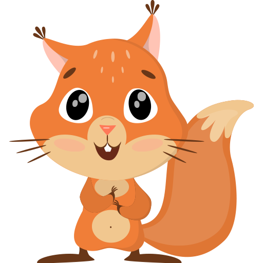 Наклейка Белочка