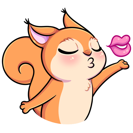 Белка Белла Стикеры