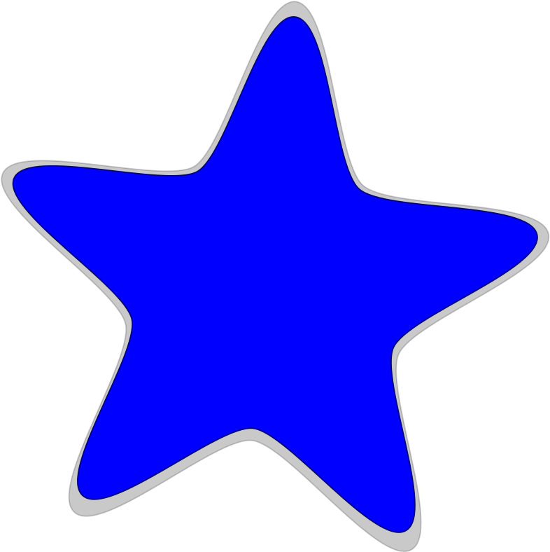 Синяя звезда. Цветные звездочки. Голубые звездочки. Разноцветные звезды. Глянцевая звезда