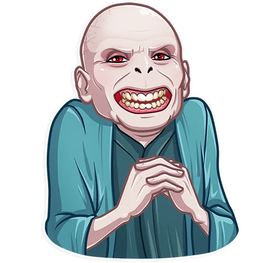 Стикеры Волдеморт телеграмм