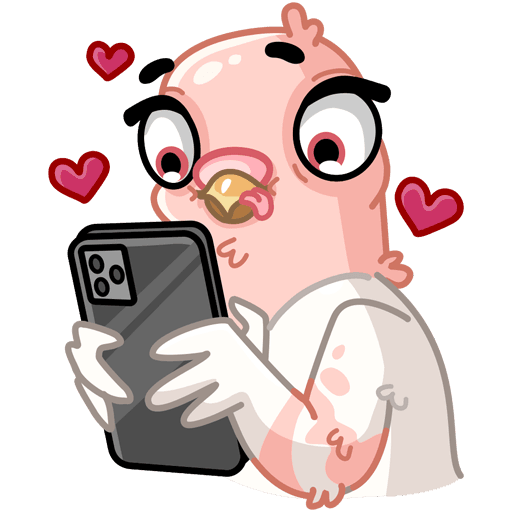 Стикеры телеграм голубые