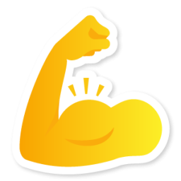 Смайлик сила рука