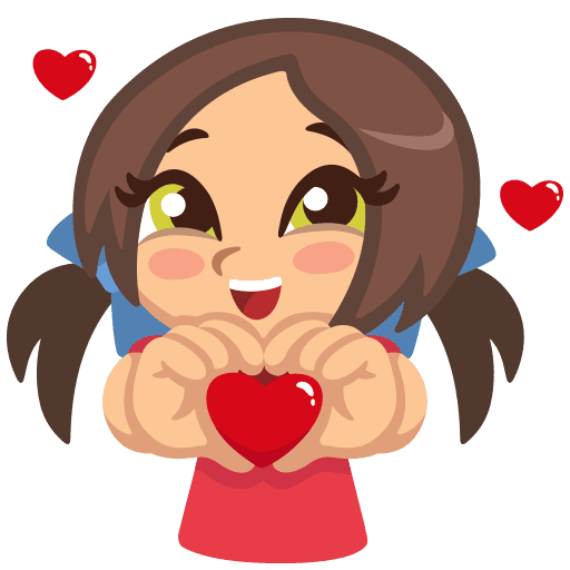 Стикер воздушный поцелуй