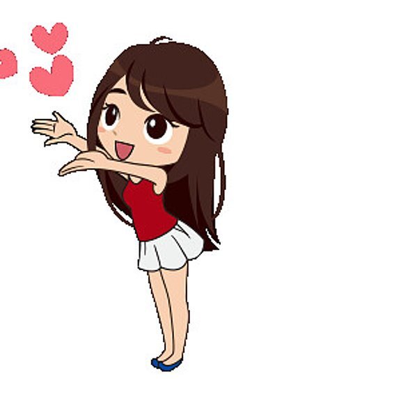 Воздушный поцелуй мультяшки