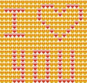 Сердце из смайлов