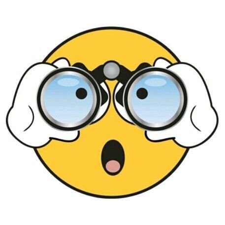 Смайлик с биноклем