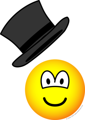 Смайлик в шляпе