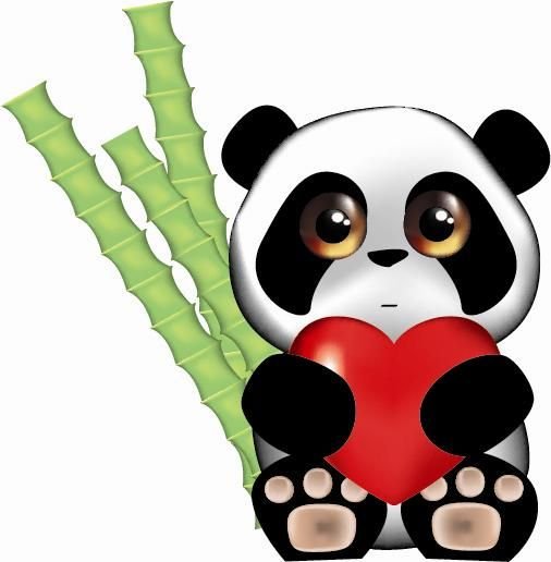 Стикеры в виде пандочки