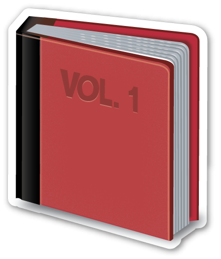 Смайлик стопка книг