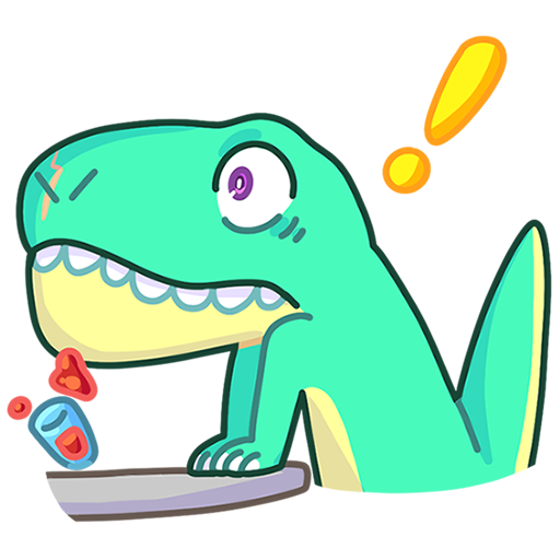 Тираннозавр Дино Стикеры ВК