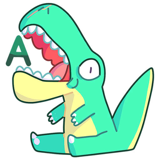 Набор стикеров Тираннозавр Дино