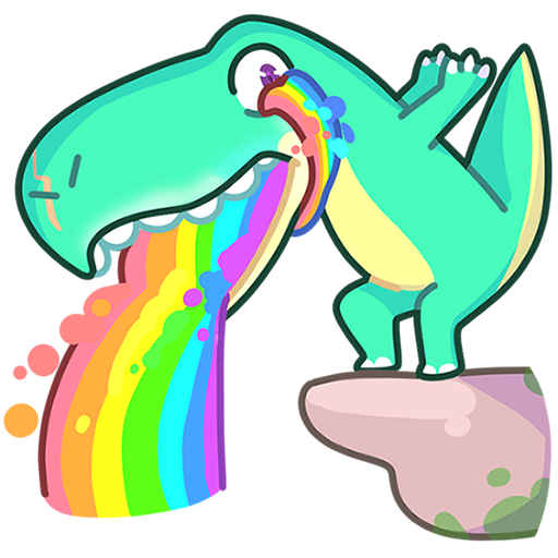 Тираннозавр Дино Стикеры