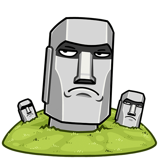 Моаи Стоун Стикеры