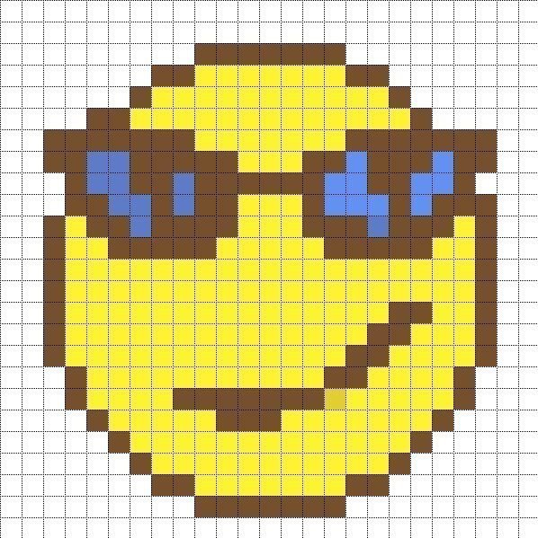 Рисунки по клеточкам смайлики