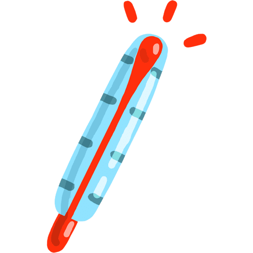 Смайлик с термометром