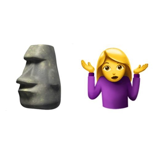 Статуя Моаи эмодзи