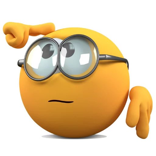 Смайлик умный в очках