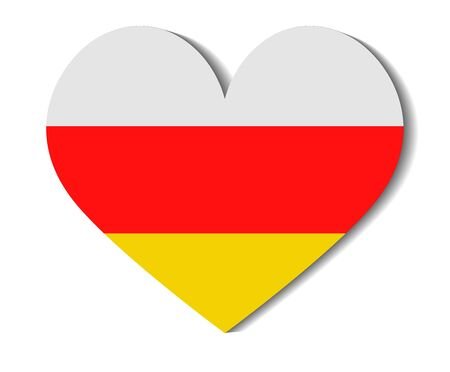 Рамка с осетинским флагом