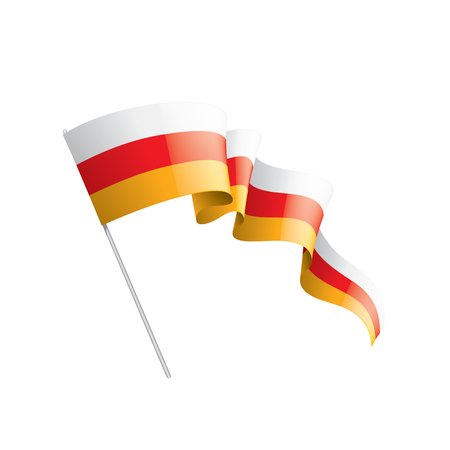 Осетинский флаг вектор