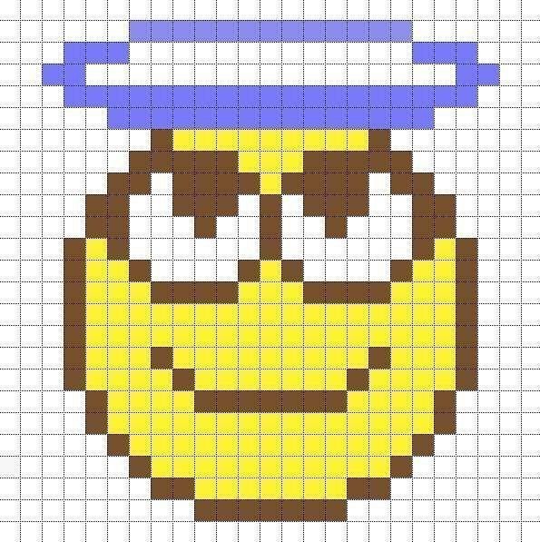 Рисунки по клеточкам смайлики