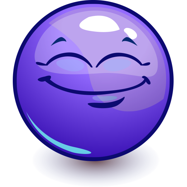 Сиреневый смайлик