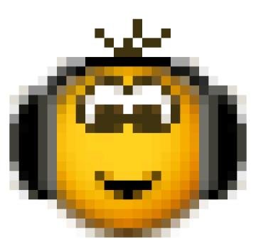 Смайлик в наушниках гиф