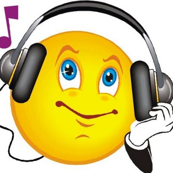 Смайлик в наушниках
