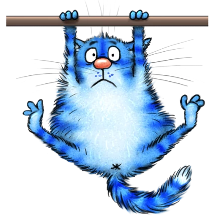 Синие коты Ирины Зенюк Стикеры